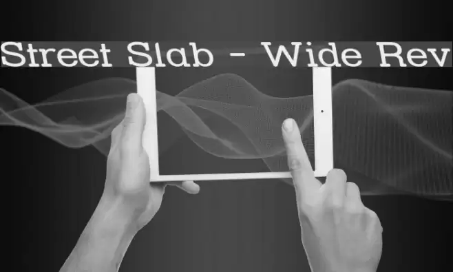 Street Slab - Wide Rev Font examples