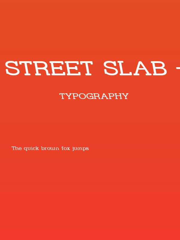 Street Slab - Wide Rev Poster