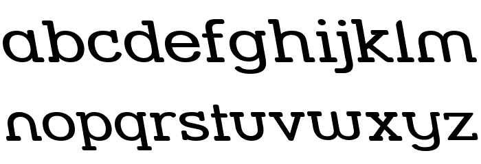 Street Slab - Wide Rev Font LOWERCASE