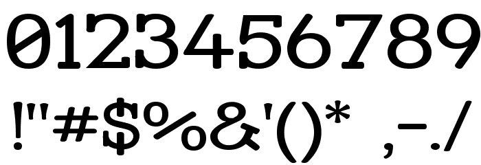 Street Slab - Wide Font OTHER CHARS