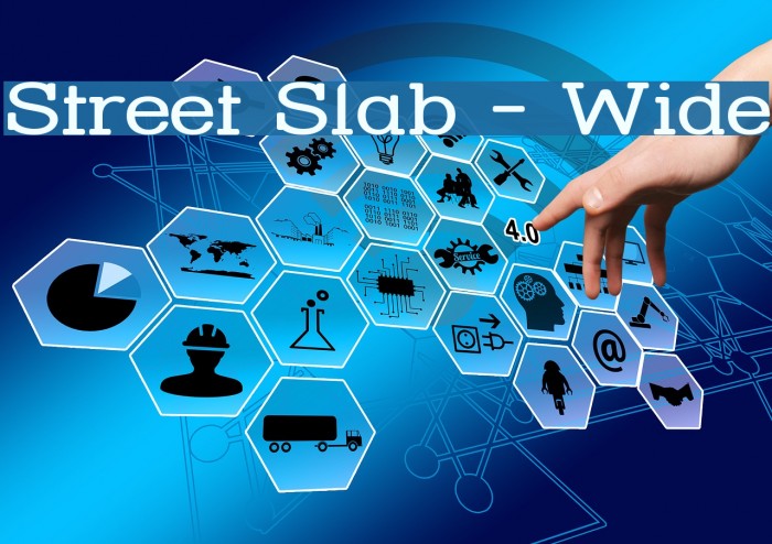 Street Slab - Wide Font examples