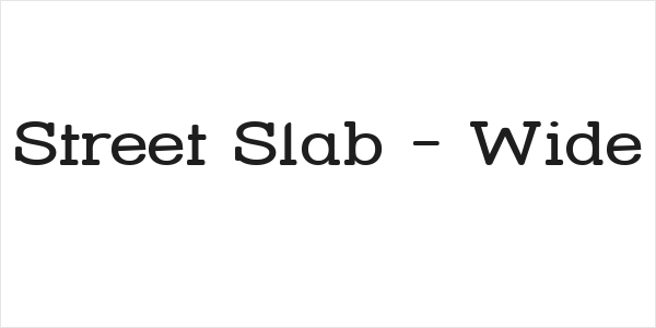 Street Slab - Wide Logo