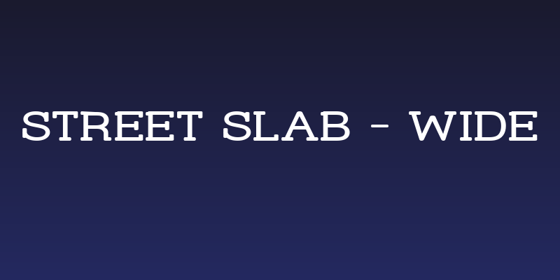 Street Slab - Wide Social Header