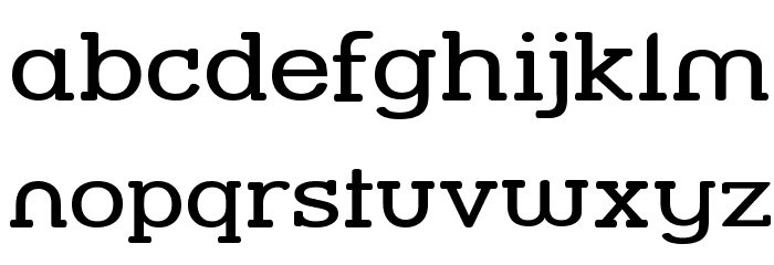 Street Slab - Wide Font LOWERCASE