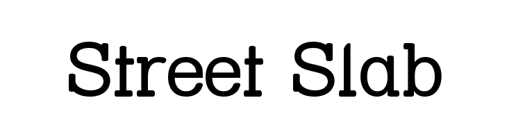 Street Slab  baixar fontes gratis