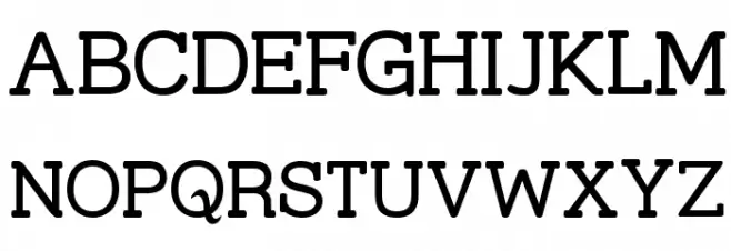 Street Slab Schriftart Groß