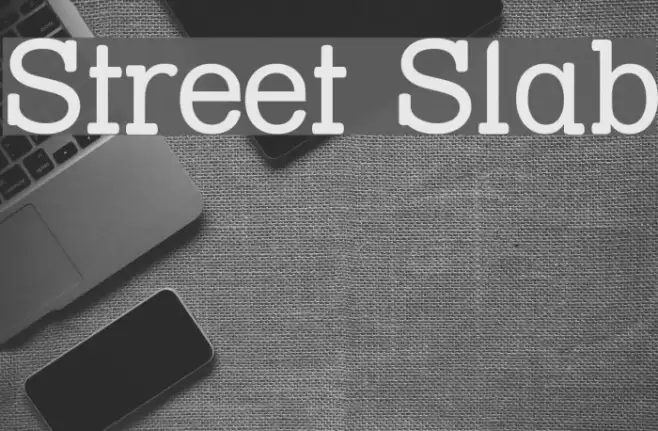 Street Slab Font examples
