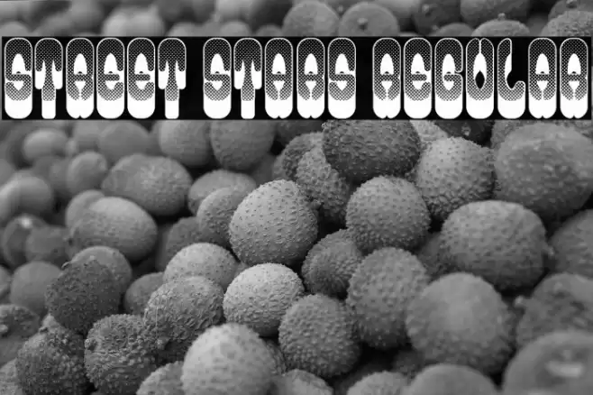 Street Stars Regular Font examples