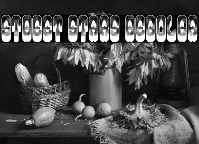 Street Stars Regular Font examples