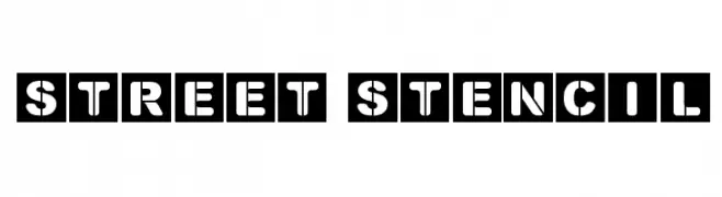 Street Stencil  Frei Schriftart Herunterladen