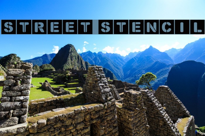 Street Stencil Font examples