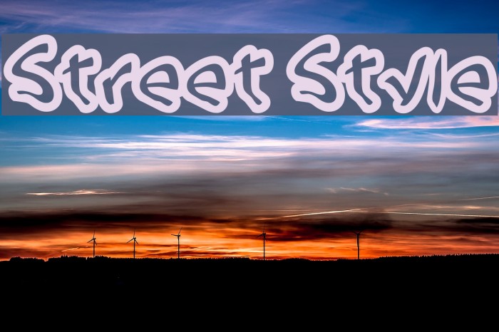 Street Style Font examples