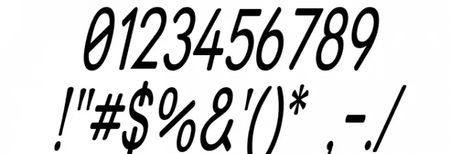 Street - Thin Italic Font OTHER CHARS