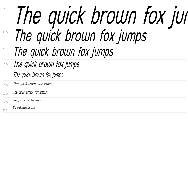 Street - Thin Italic Waterfall