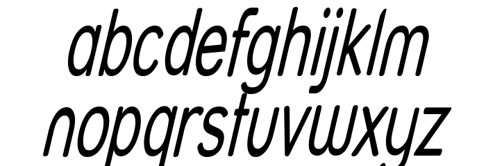 Street - Thin Italic Font LOWERCASE