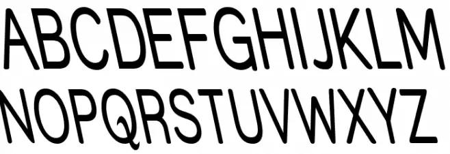 Street - Thin Reverse Italic फ़ॉन्ट अपरकेस