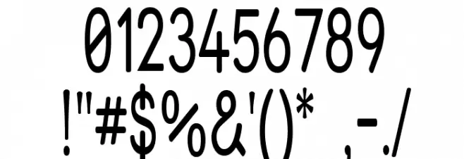 Street - Thin Font OTHER CHARS