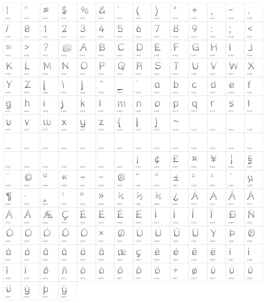 Street Tigerbalm Character Map
