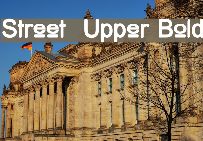 Street Upper Bold Font examples