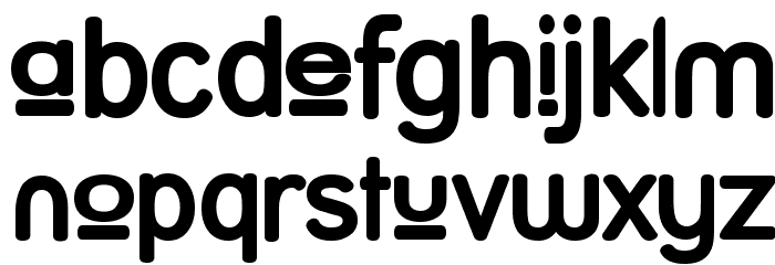Street Upper Bold Font LOWERCASE