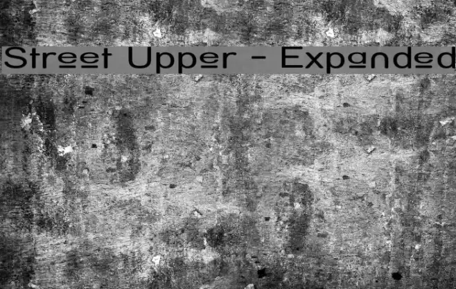 Street Upper - Expanded フォント examples