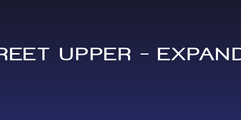 Street Upper - Expanded Social Header