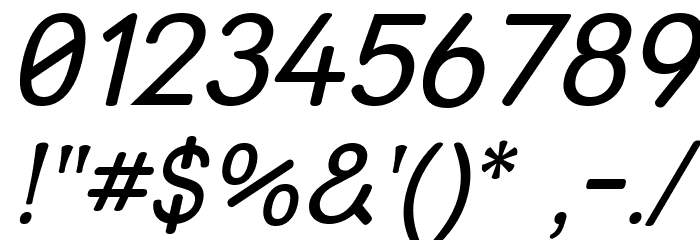 Street - Upper Italic Font OTHER CHARS