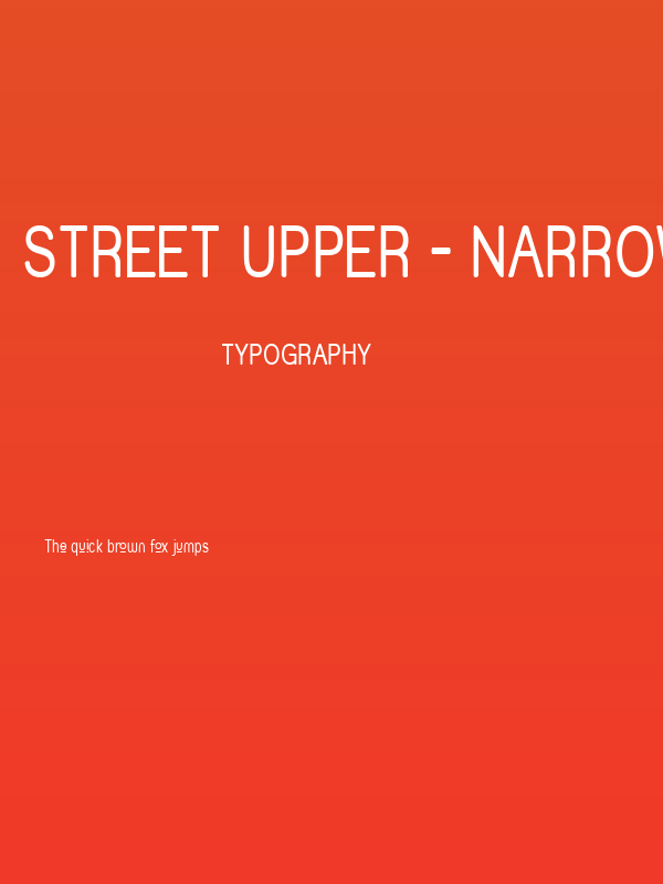 Street Upper - Narrow Poster