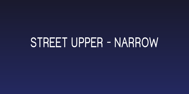Street Upper - Narrow Social Header