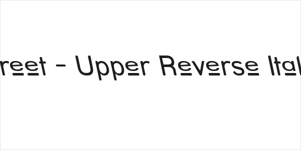 Street - Upper Reverse Italic Logo