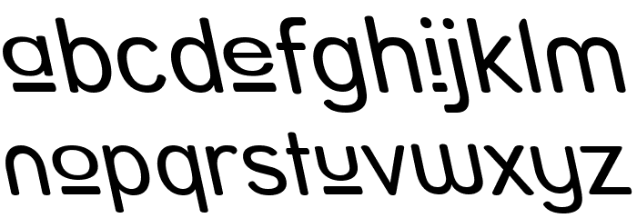 Street - Upper Reverse Italic Font LOWERCASE