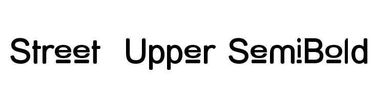Street Upper SemiBold Font