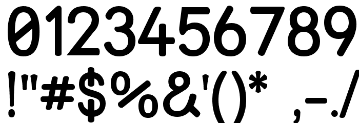 Street Upper SemiBold Font OTHER CHARS