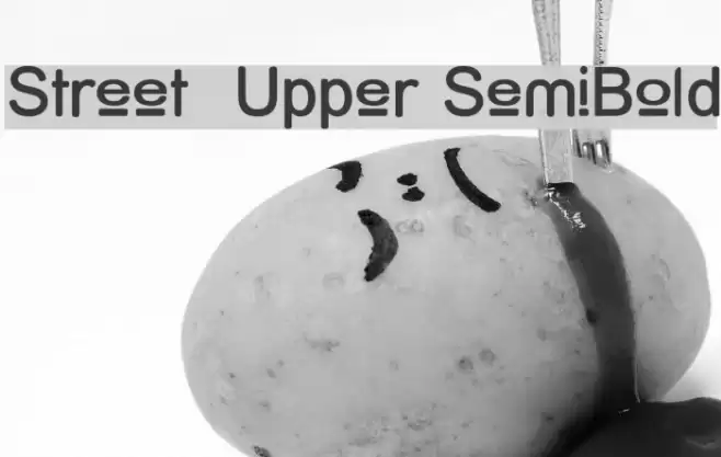 Street Upper SemiBold Font examples
