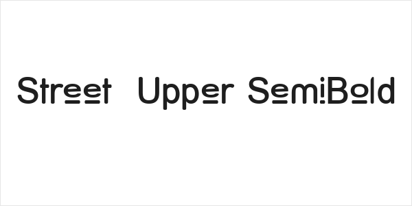 Street  Upper SemiBold Logo