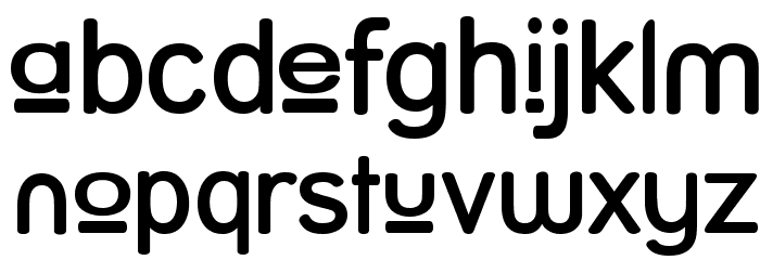 Street Upper SemiBold Font LOWERCASE