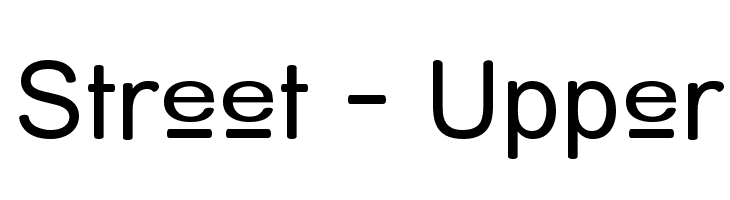 Street - Upper Font
