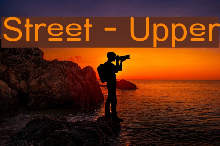 Street - Upper Font examples