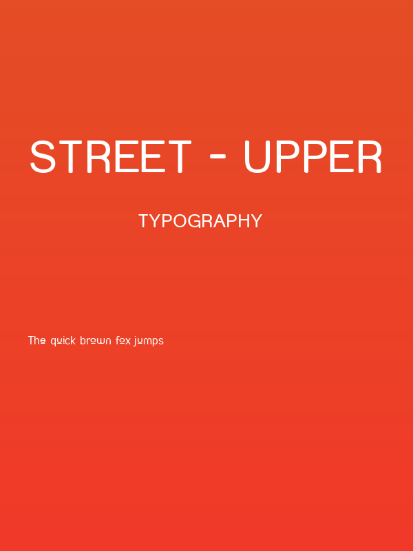 Street - Upper Poster