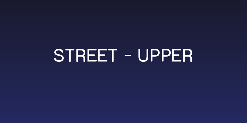 Street - Upper Social Header