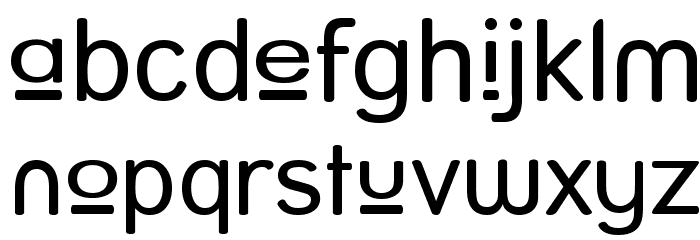 Street - Upper Font LOWERCASE