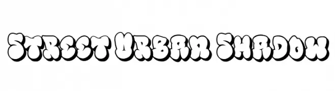 Street Urban Shadow  Frei Schriftart Herunterladen