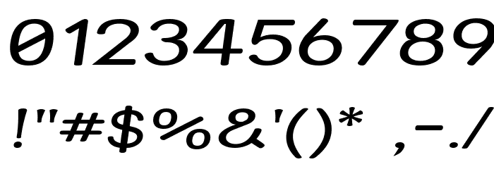 Street Variation - Expanded Italic Font OTHER CHARS