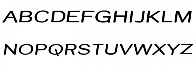 Street Variation - Expanded Italic फ़ॉन्ट अपरकेस