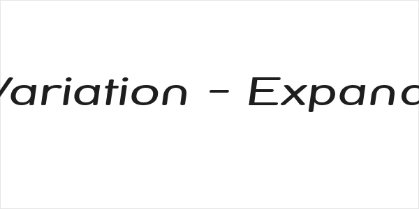 Street Variation - Expanded Italic Logo