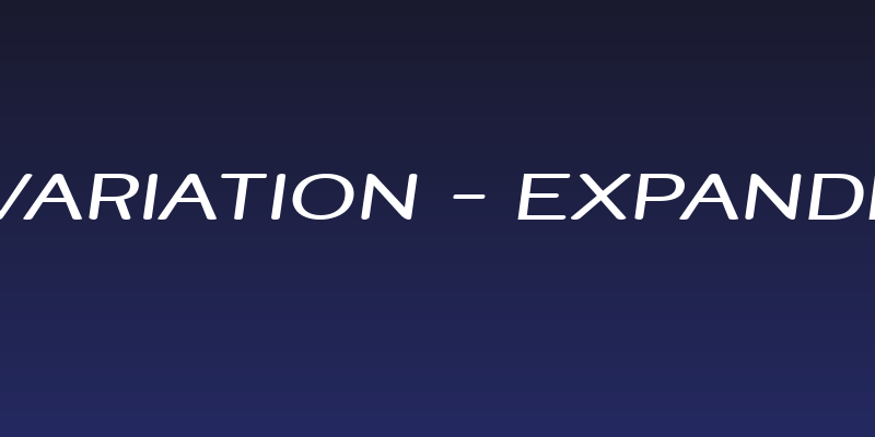 Street Variation - Expanded Italic Social Header