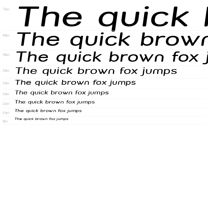 Street Variation - Expanded Italic Waterfall