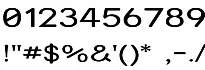 Street Variation - Expanded Font OTHER CHARS