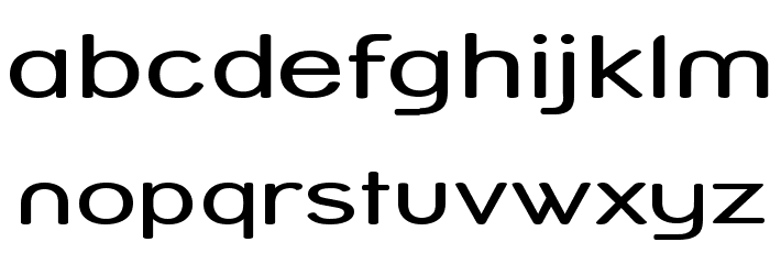 Street Variation - Expanded Font LOWERCASE