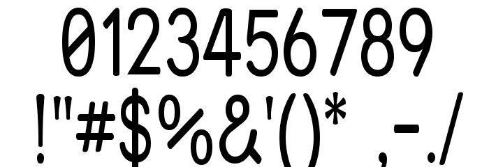 Street Variation - Narrow Font OTHER CHARS